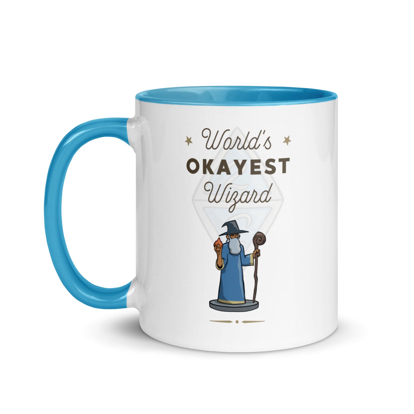 World's Okayest Wizard Mug With Color Inside