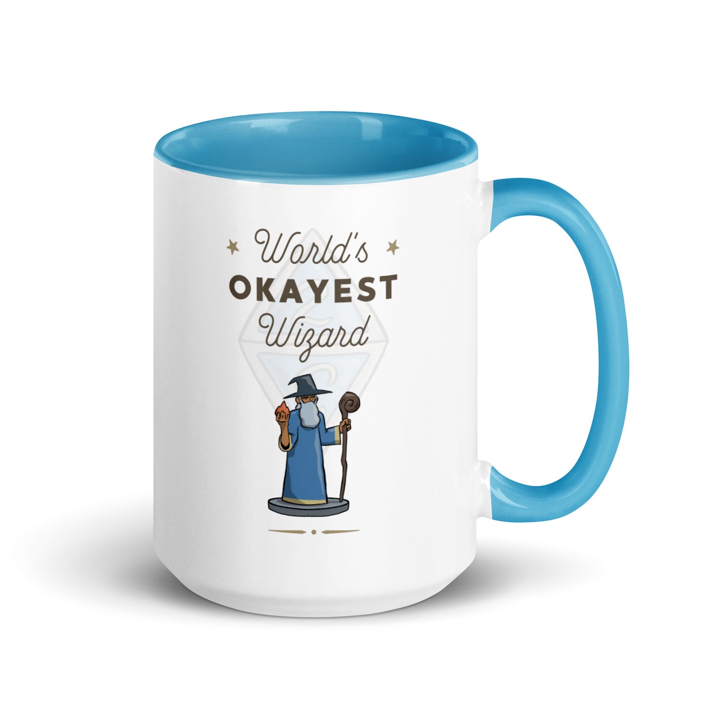 World's Okayest Wizard Mug With Color Inside